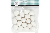 Konst- och hantverksmaterial - Creativ Company - Quail eggs White 18 pcs. - 51023