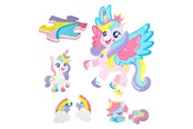 Babyleksaker - Toi-Toys Little Stars Foam Floor Puzzle Unicorn 36 pcs. - 72487B