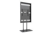 Väggfäste, AV-Möbel - Multibrackets M Pro Series mounting kit - for flat panel - dual pole - black RAL 9005 - Max 50 kg - recommended for 65" - 7350073732685