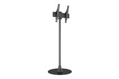 Väggfäste, AV-Möbel - Multibrackets M stand - for flat panel - single pole round floor base - black - Max 50 kg - recommended for 65" - 7350105218354