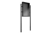 Väggfäste, AV-Möbel - Multibrackets M Pro Series stand - minimalist elegant - for LCD / LED display - portrait outdoor anti corrosion anti theft - black - Max 50 kg - recommended for 55" - 7350022733558