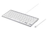 Tangentbord - Deltaco USB-C Keyboard for iOS/MacOS - Tangentbord - Utan Numpad - Nordisk - Silver - TB-126-C