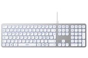 Tangentbord - Deltaco Aluminium Keyboard - Tangentbord - Nordisk - Silver - TB-904