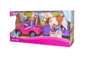 Dockor & Tillbehör - Simba Evi LOVE Lekset Jeep med Hästsläp - 105737460
