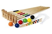 Trädgårdsspel - Croquet Family tallträ – för 6 spelare - 541-300