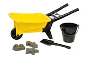 Utomhuslek - Plasto Wheelbarrow set yellow - 1314000