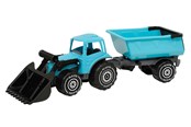 Utomhuslek - Plasto  Tractor with frontloader & trailer 56.5 cm - 1672000TUB
