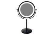 Sminkspeglar - UNIQ Tabletop Mirror with LED og 10X - Matte Black - 7082