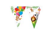 Leksaker - Globos - Paper Bunting Jungle Balloons. 3mtr. - 93785
