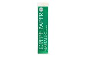 Konst- och hantverksmaterial - Globos - Metallic Crepe Paper Green 50x150cm - 6363