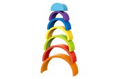 Babyleksaker - Toi-Toys Little Stars Baby Stacking Tower Rainbow 7pcs. - 72645A