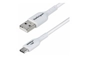 USB-kabel - StarTech.com 2m (6.6ft) White USB-A to USB-C Charging Cable/Cord M/M - USB-C cable - USB to 24 pin USB-C - 2 m - USB2AC2MNCWHE