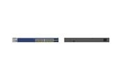 Switch - Netgear Smart GS728TXUP - v3 - switch - 24 ports - smart - rack-mountable - GS728TXUP-300EUS