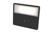 Lampor - EGLO Panettieri Solar Wall 860LM with Sensor Black/White - 901085