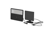 Lampor - EGLO Panettieri Solar Wall 1500LM with Sensor Black/White - 901086