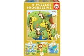 Pusselspel - Educa 12-16-20-25 Wild Animals - 80-17147