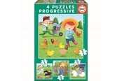 Pusselspel - Educa 6-9-12-16 Farm Animals - 80-17145