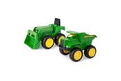 Leksaksbil - John Deere Mini Sandbox Tractor And Dump Truck Set - 942-35874