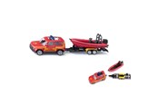 Leksaksbil - SIKU Land Rover Defender with Boat - 313-1608