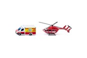 Leksaksbil - SIKU Mercedes-Benz Rescue Van and Helicopter - 313-1748