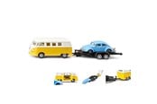 Leksaksbil - SIKU VW T1 with Trailer and VW Beetle - 313-2567