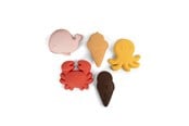 Babyleksaker - Filibabba Silikone sandforme 5 stk. - Peach Mix - FI-03564