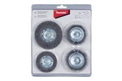 Borr & Bits - Makita D-65729 Wire Wheel Brush 4 Pieces - D-65729