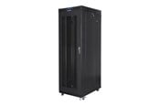 Rack chassis - Lanberg FF01 series - rack - 800 x 1200 flat pack with mesh door LCD - 27U - FF01-8227-23BL
