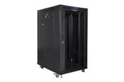 Rack chassis - Lanberg FF01 series - rack - 800 x 1000 flat pack with glass door LCD - 22U - FF01-8022-12BL