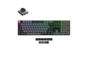 Tangentbord - Keychron K5 v2 RGB QMK Wireless Hot Swap QMK - Low Profile 2.0 Brown - Gaming Tangentbord - Nordisk - Svart *DEMO* - K5X-H3Z-BO