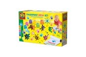 Kreativa spel - SES Creative Finger Paint Mega Set 6 Colours x 110ml - Includes 2-Metre Paper Roll - S00393