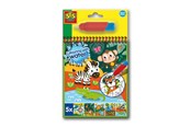 Kreativa spel - SES Creative Colour with Water Safari Colouring Book - S00131
