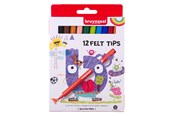 Skriv- och ritverktyg - Bruynzeel Kids Felt-tip pens 12 pcs. - 60121112