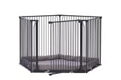 Babyvård - BabyDan CombiFit 5-sidig lekhage, svart - 501508