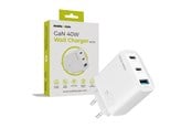 Mobile - Adapters & Chargers - Mobile Origin GaN 40W Wall Charger MO13 - white 1 USB-A + 2 USB-C - FRL-GAN40W-MO13