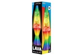 Barnlampor - Lava Lamp 37cm White/Tri-colour Rainbow Base - 605907