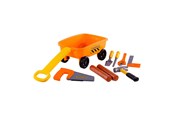 Utomhuslek - Cavallino Toys - Cavallino Bolderkar Orange with Tools and Tree Trunks 9pcs. - 8954CN01