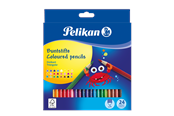 Hobby Tillbehör - Pelikan PELIKAN 24 FÄRGPEN TREKANTIG 3MM - 100401583