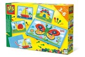 Kreativa spel - SES Creative Mosaic Board with Cards - 14898