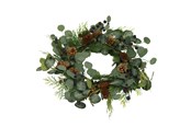 Decoration - NORDIC WINTER Artificial Wreath Ø50 cm w/blueberry - 780-090