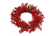 Decoration - NORDIC WINTER Artificial wreath Ø60 cm w/red berries - 780-091
