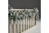 Decoration - NORDIC WINTER Artificial garland 270 cm w/snow & lights - 780-013