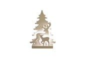 Decoration - NORDIC WINTER Christmas silhouette 3D LED - reindeer - 780-550