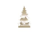 Decoration - NORDIC WINTER Christmas silhouette 3D LED - Sleigh - 780-552