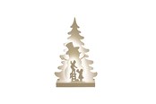 Decoration - NORDIC WINTER Christmas silhouette 3D LED - Snowman - 780-553