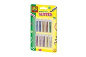 Kreativa spel - SES Creative Biodegradable Glitter - 10 Colours of Glitter - 00252