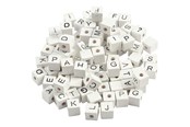 Konst- och hantverksmaterial - Creativ Company - Letter Beads White A-Z 92pcs. - 68981