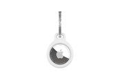 Andra mobiltillbehör - FIXED Silky Silicone Apple AirTag Keychain Case White - FIXSILD-756-WH
