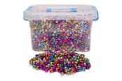 Konst- och hantverksmaterial - Colorations - Metallic Pony Beads 4000pcs. - 43BL16