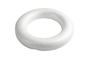 Konst- och hantverksmaterial - Creativ Company - Styropor Rings with Flat Back 30cm - 54350